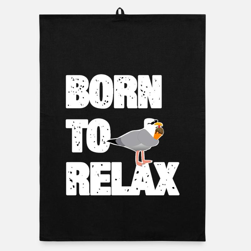 Born to Relax Möwe Organic Geschirrtuch