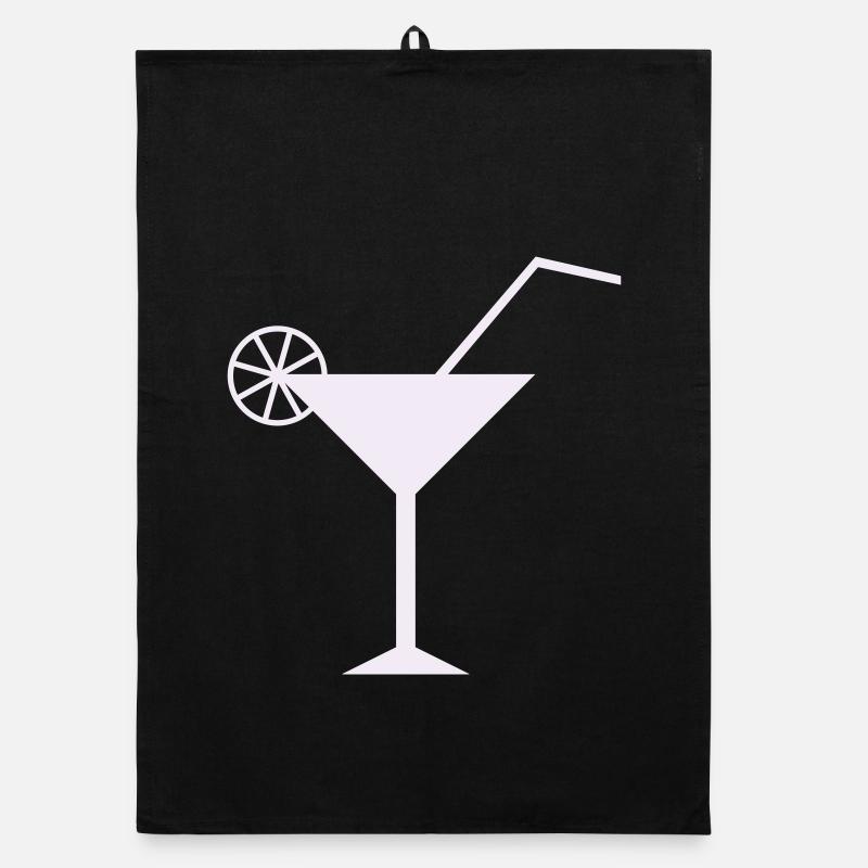 Design élégant de cocktail au citron Torchon bio