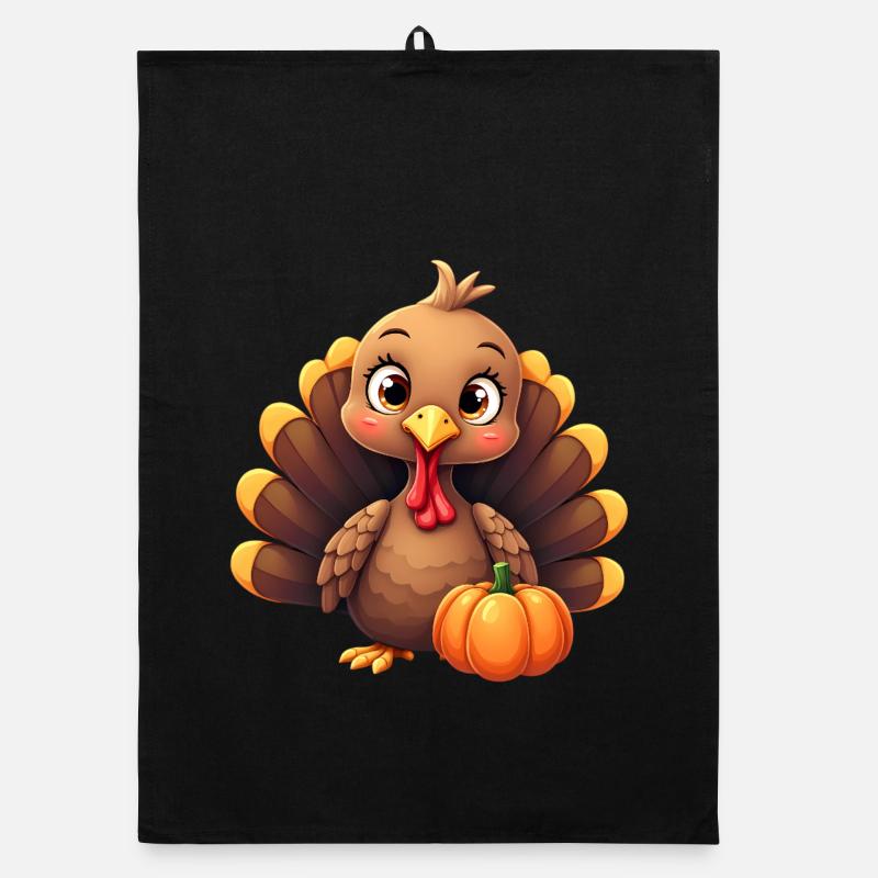 Bébé dinde de Thanksgiving Torchon bio