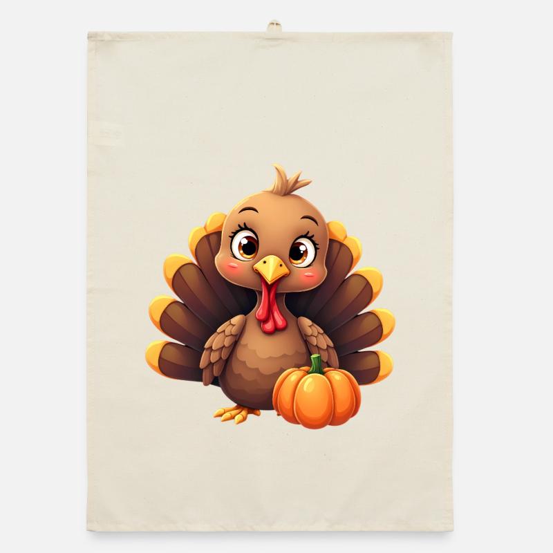 Bébé dinde de Thanksgiving Torchon bio
