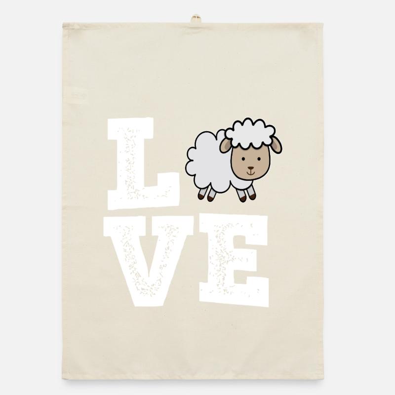 Shepherd Shepherd Shepherd Farmer Herd Sheep Organic dish towel