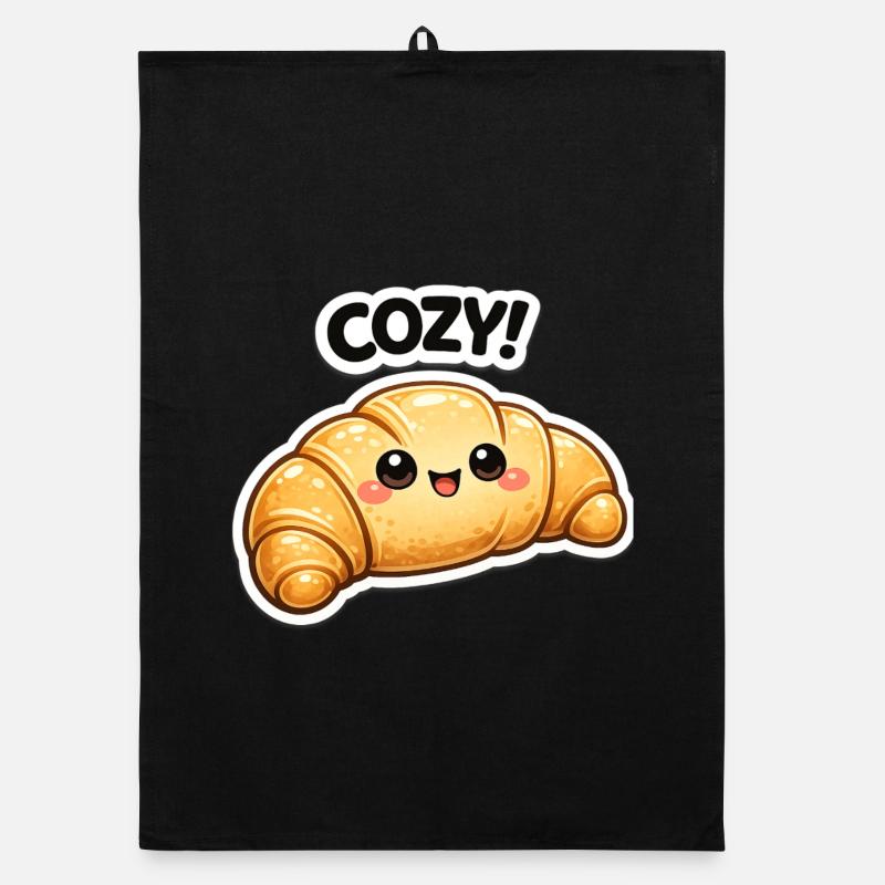 Croissant douillet Kawaii Torchon bio