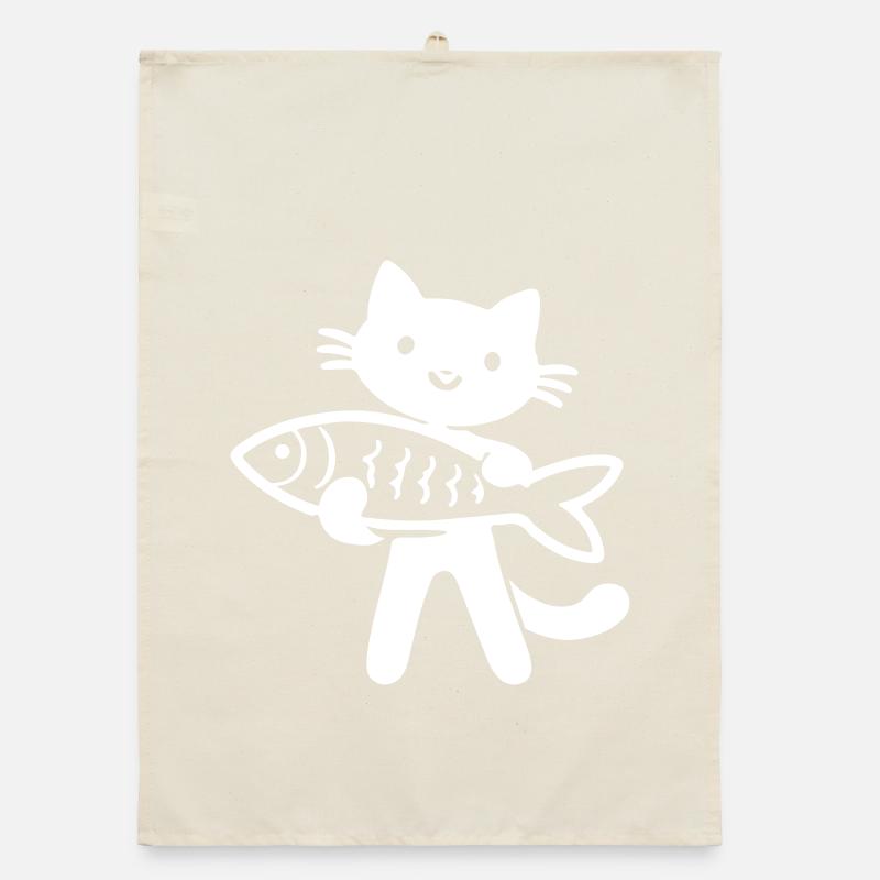 Cat Fish Organic dish towel