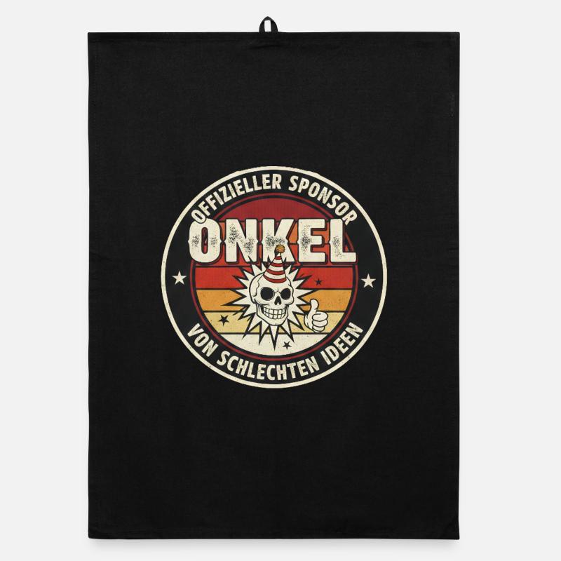 Oncle - Sponsor du badge rétro Bad Ideas Torchon bio