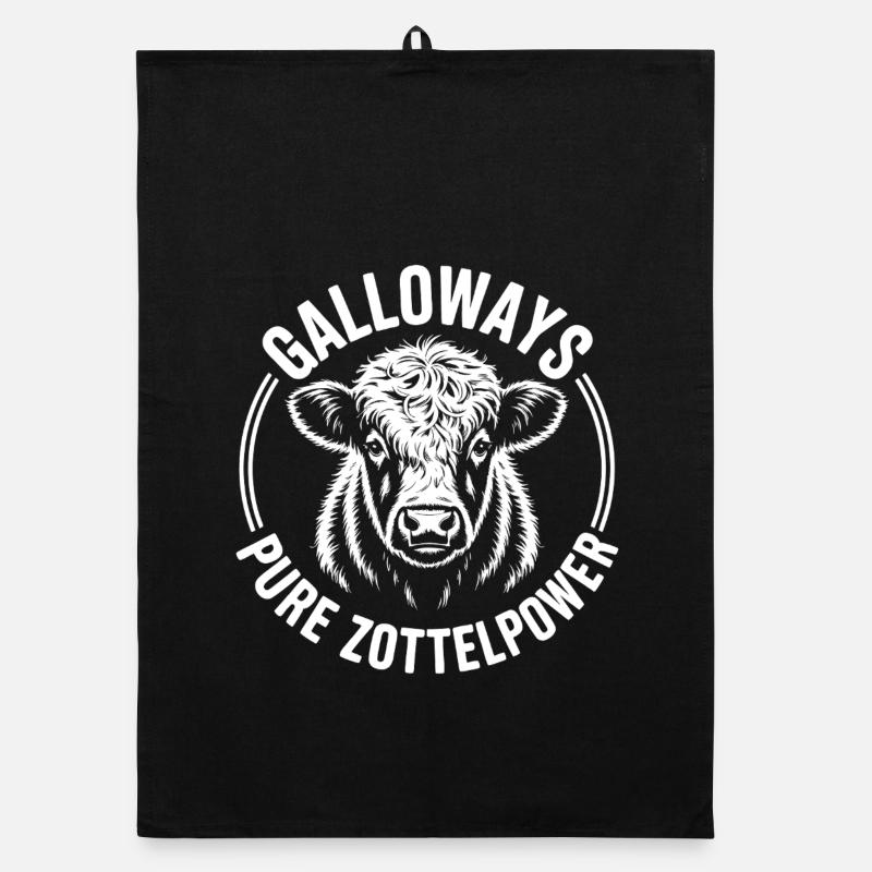 Galloway Rind Kopf Organic Geschirrtuch