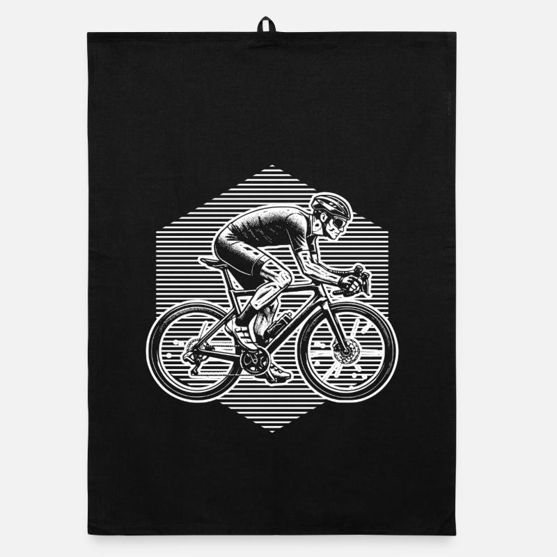 Idée cadeau pour un vélo de route avec vélo de route Torchon bio