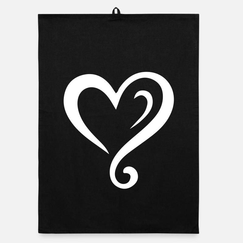 Heart Icon Organic dish towel