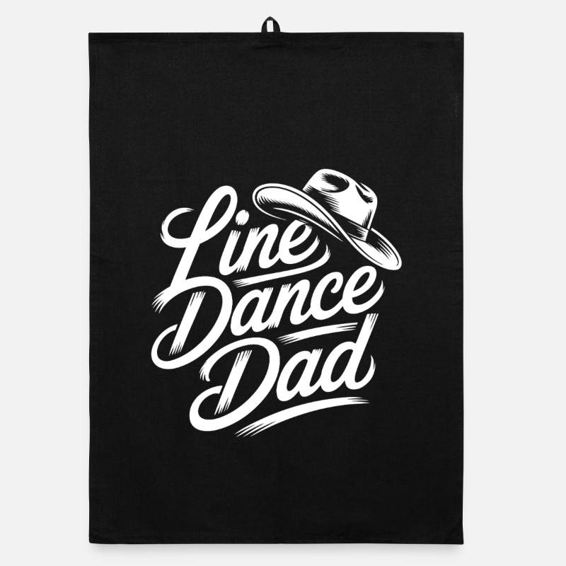 Line Dance Dad Organic dish towel