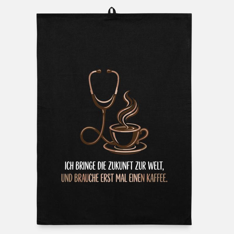 Hebamme, Kaffee, Beruf, Stolz Organic Geschirrtuch