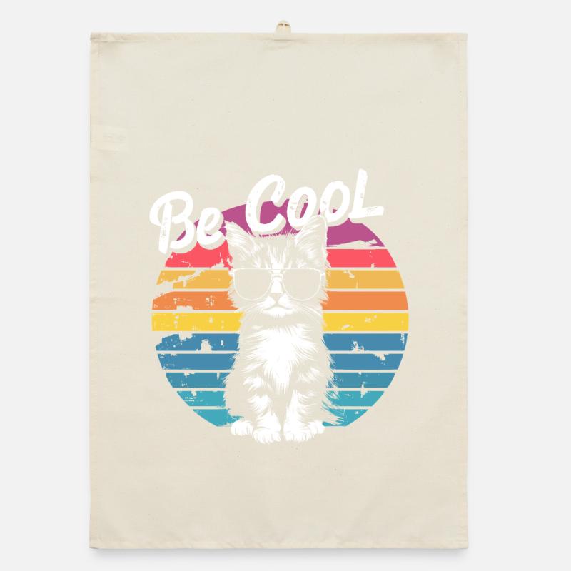 Lunettes de soleil rétro pour chat Be Cool Torchon bio