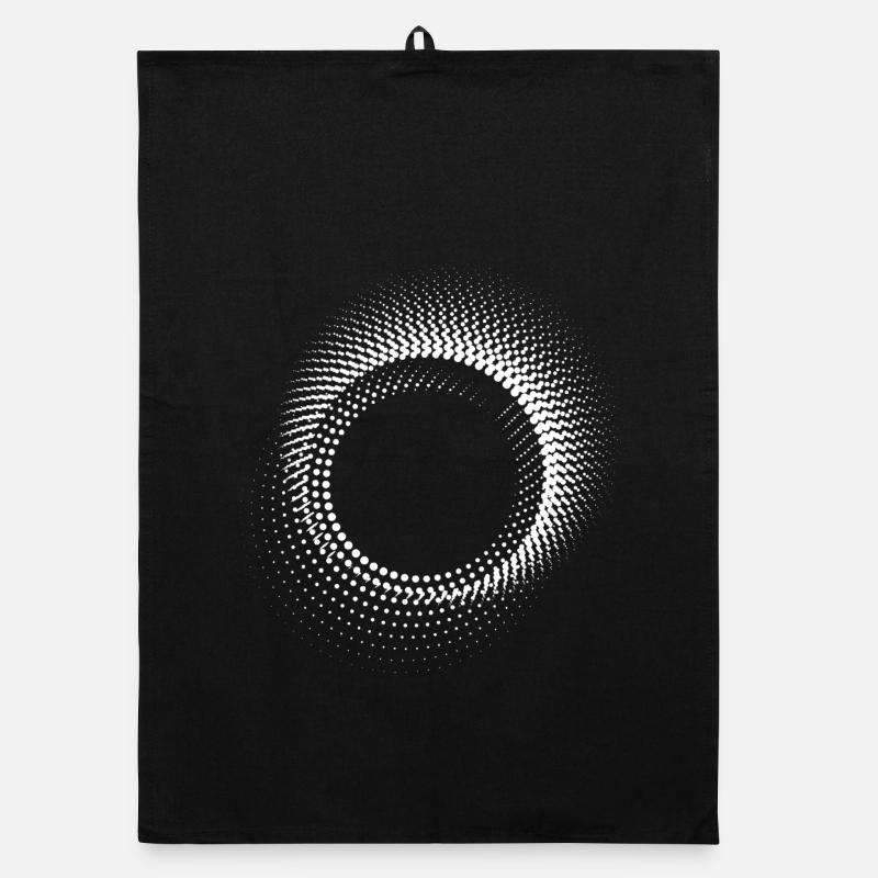 Spirale en points concentriques Torchon bio