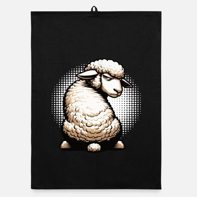 Schaf Schafe Schäfer Schafhalter Schafbock Organic Geschirrtuch