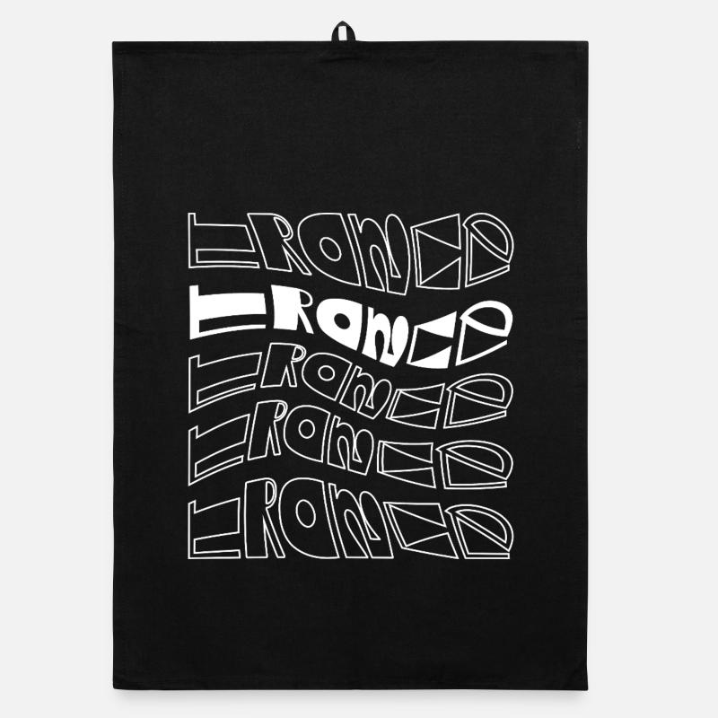 Conception de motifs typographiques en trance Torchon bio