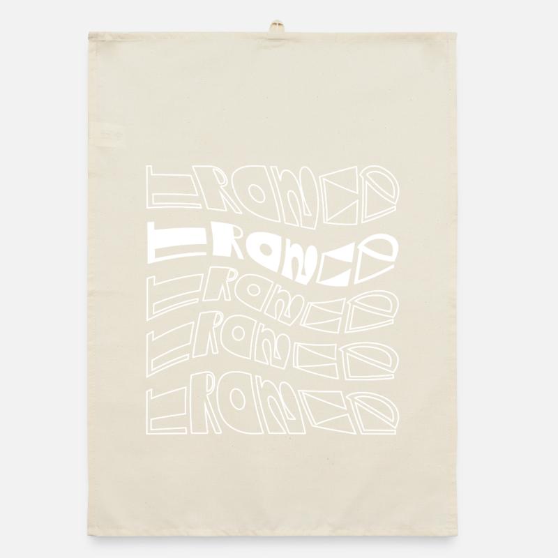 Trance-Typographisches Musterdesign Organic Geschirrtuch