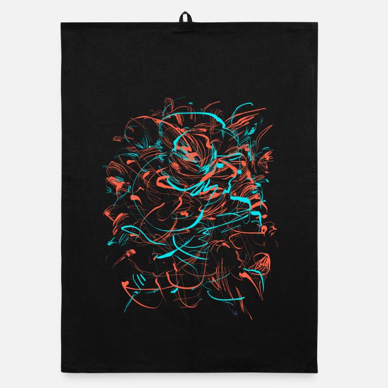 Tartarus / Abstract Fantasy Organic dish towel
