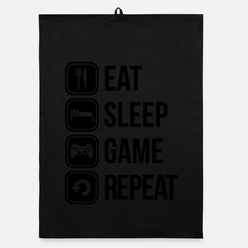 eat sleep game repeat Torchon bio