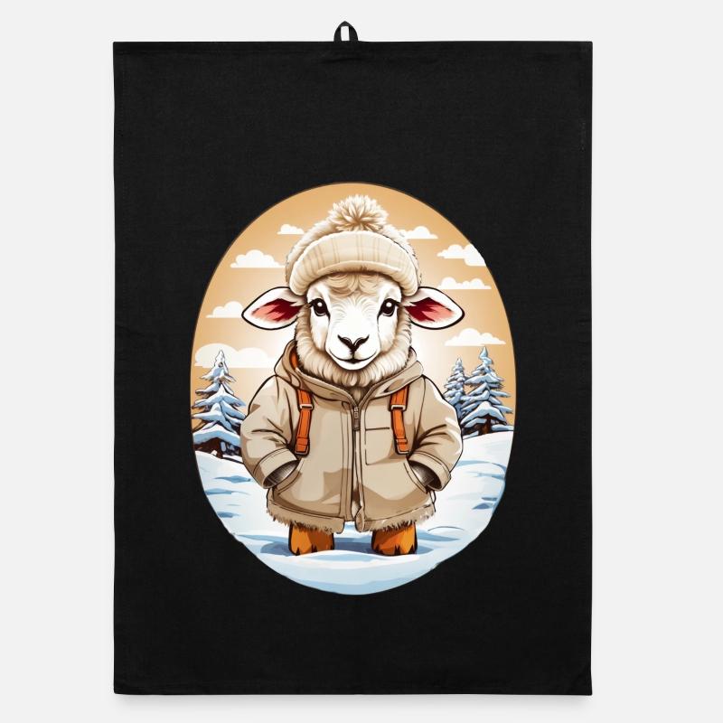 Mouton câlin doux Torchon bio