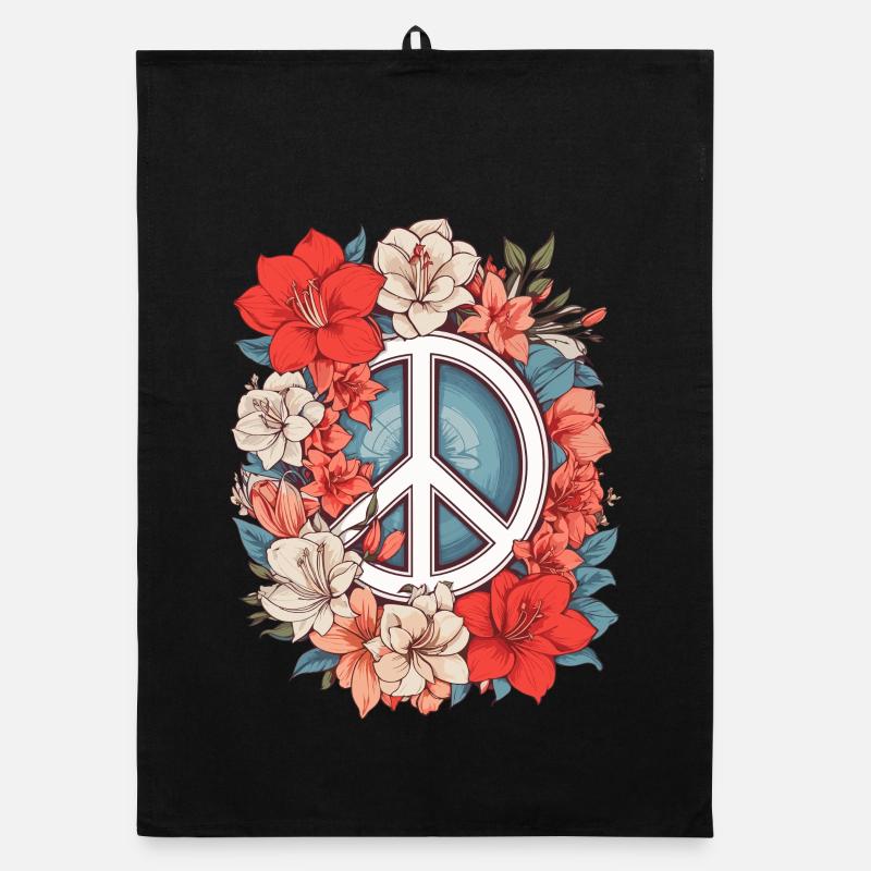 Signe de paix Torchon bio