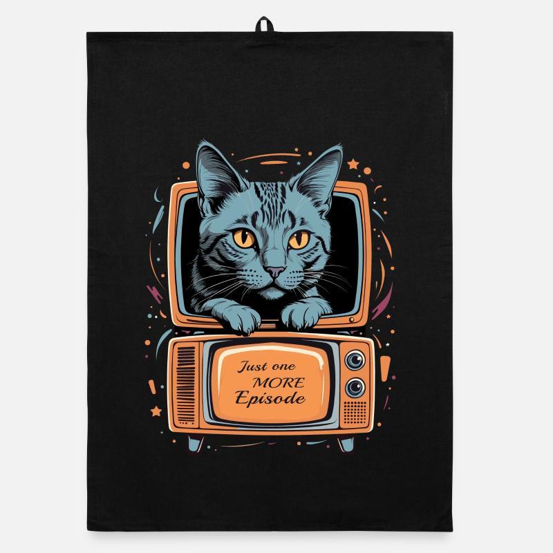 Chat à la télé Torchon bio