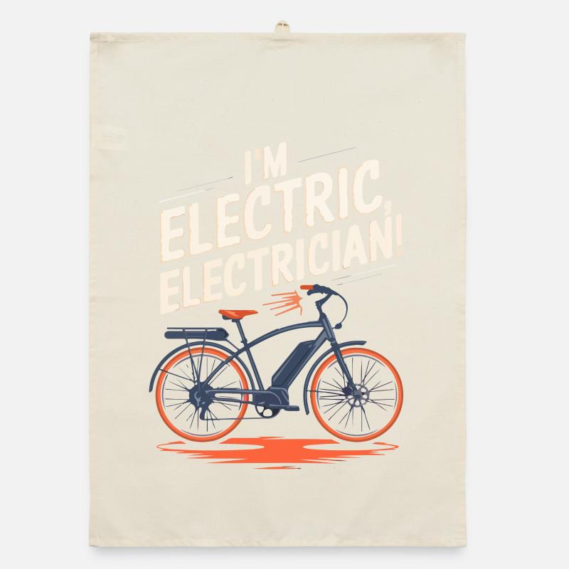 Conception d’un passionné de vélo électrique Torchon bio