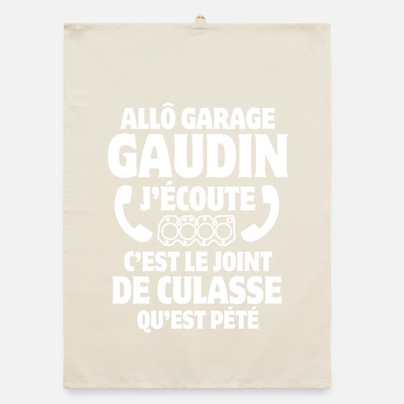 Garage, Mechanic, Workshop Manager Organic dish towel