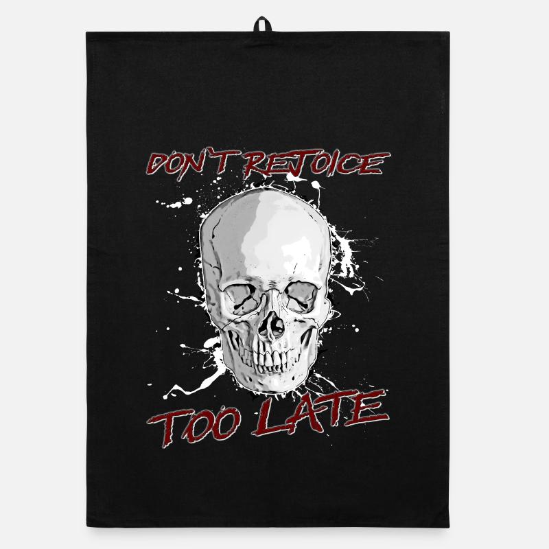 Don't rejoice too late Organic dish towel