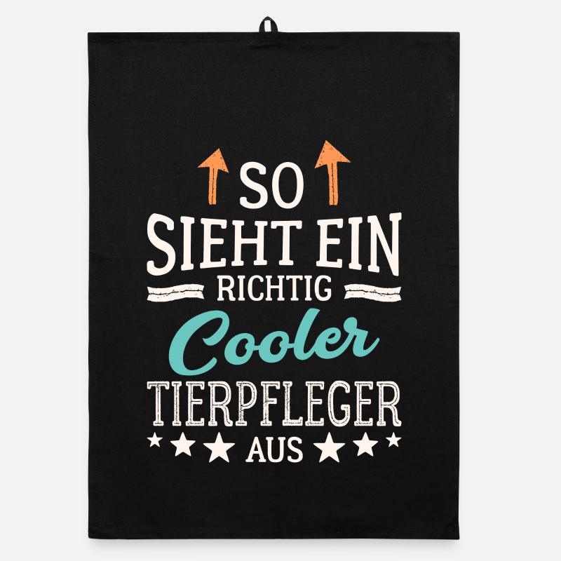 So sieht ein richtig cooler Tierpfleger aus Organic Geschirrtuch