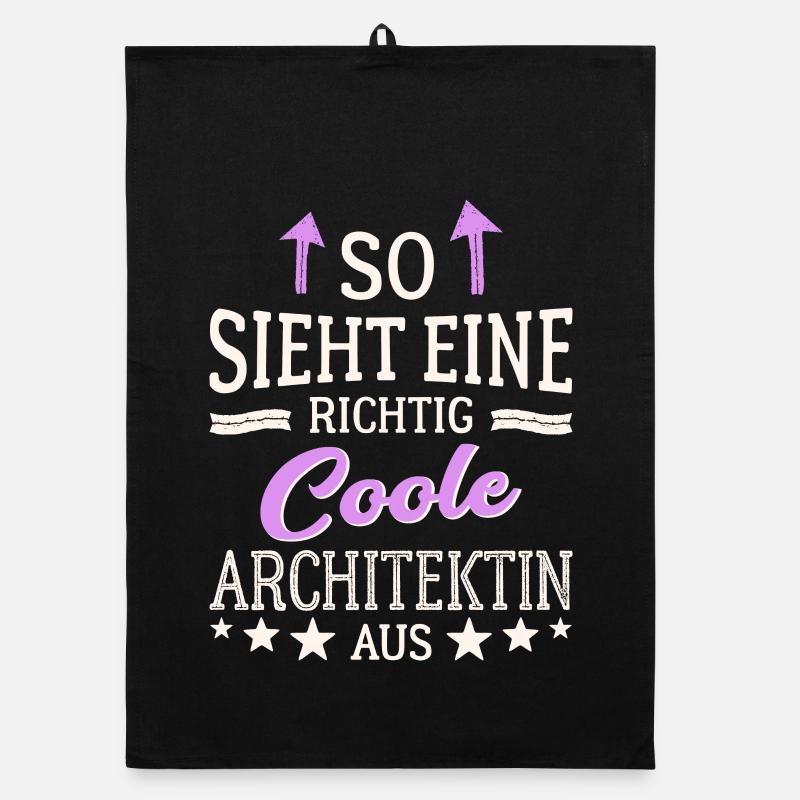 So sieht eine richtig coole Architektin aus Organic Geschirrtuch