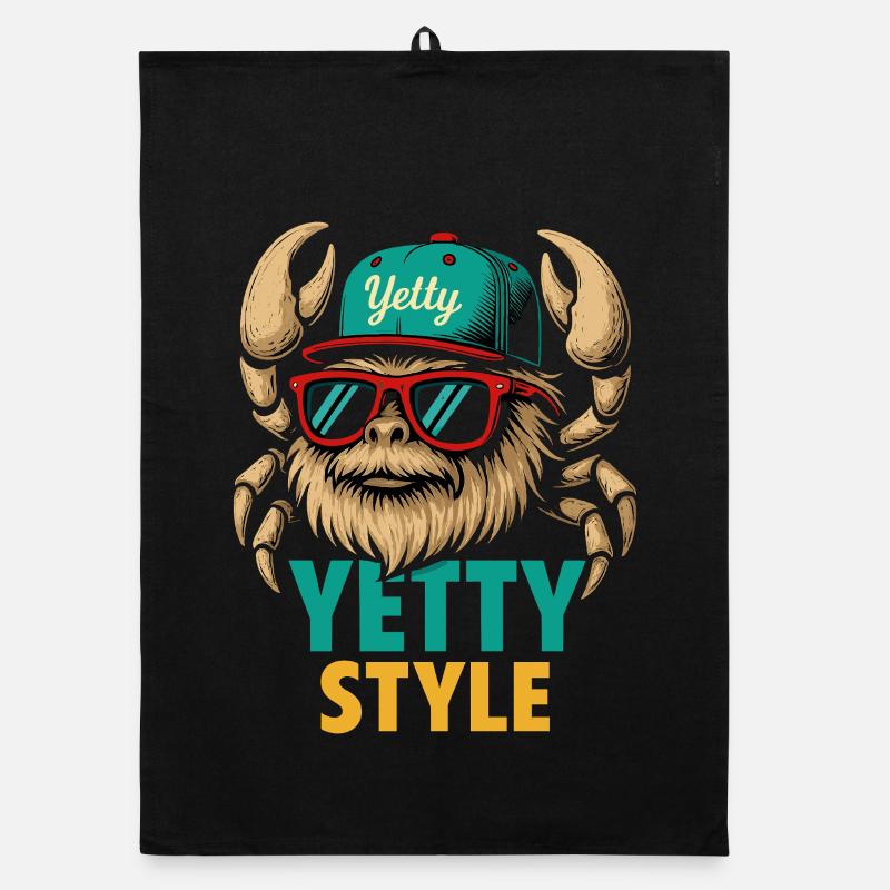 Graphisme Yeti Style Yetty Torchon bio