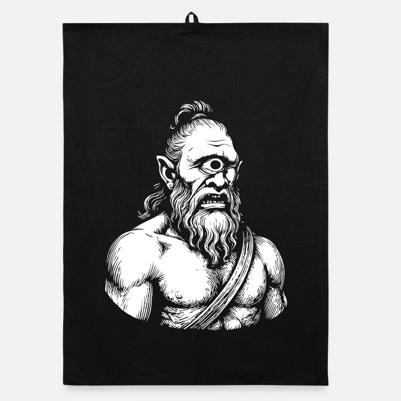 Illustration mythique du guerrier cyclope Torchon bio