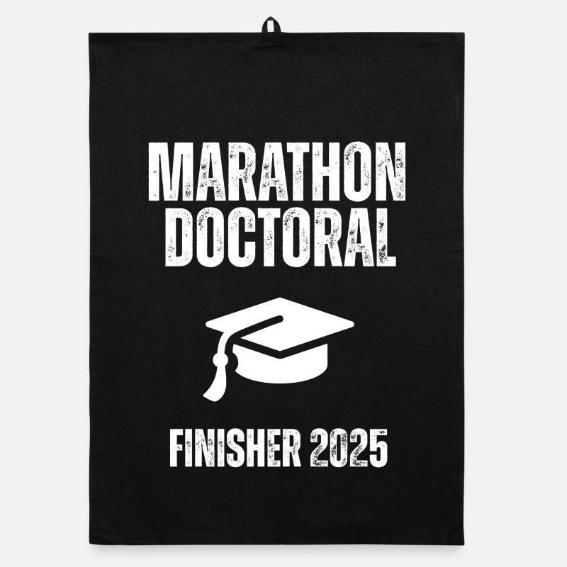 Finisher 2025 Doctoral Marathon Organic dish towel