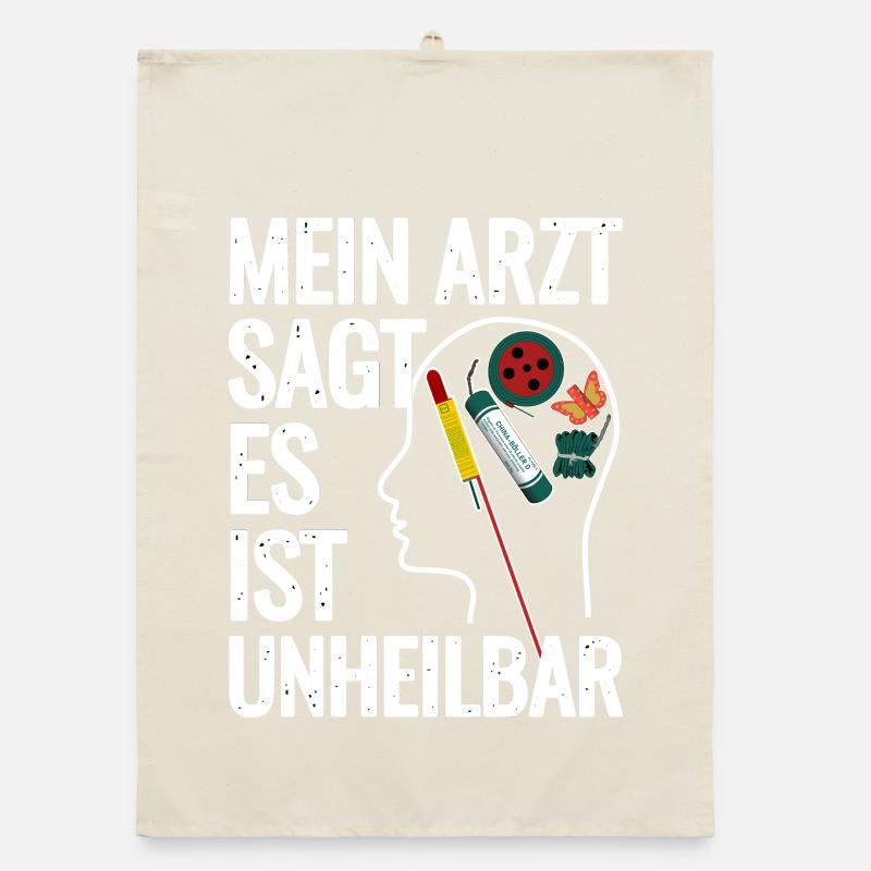 Fireworks in the head Organic dish towel