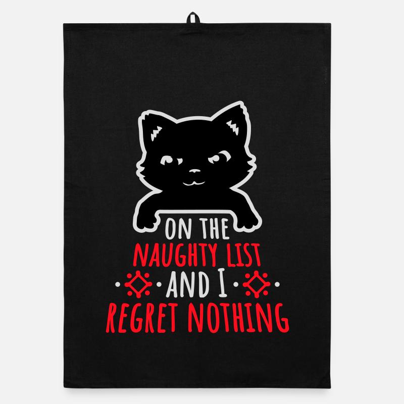 Sur la liste des vilains et ne regrette rien Böse Katze Torchon bio