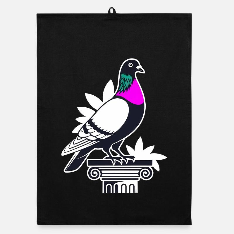 Pigeon Cute Funny Gift for Pigeon Whisperer Organic dish towel