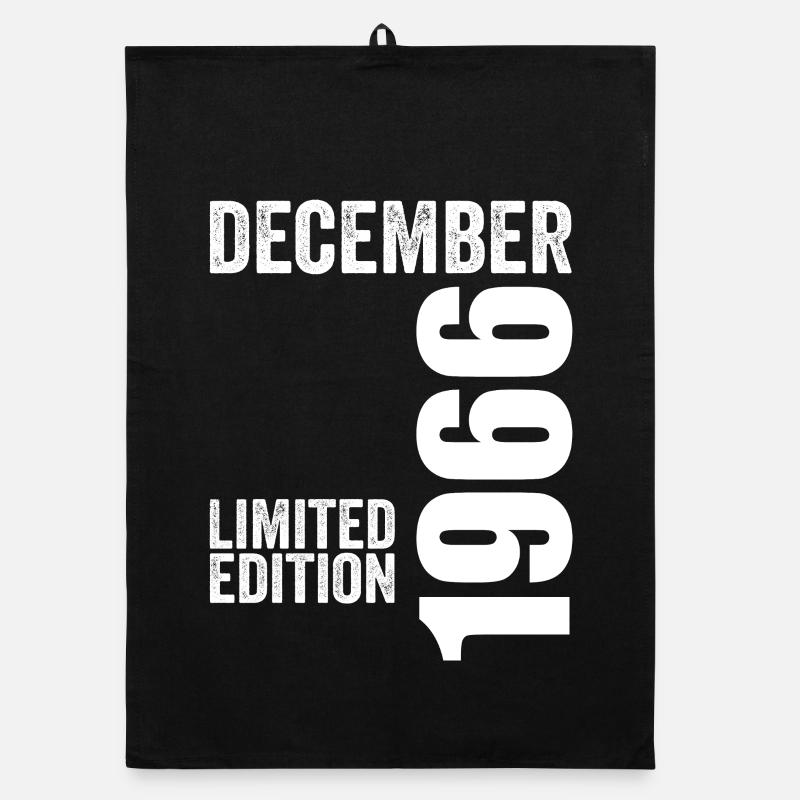 Retro Birthday Gift - December 1966 Organic dish towel