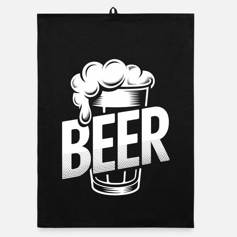 Beer - Cool Beer Logo Torchon bio