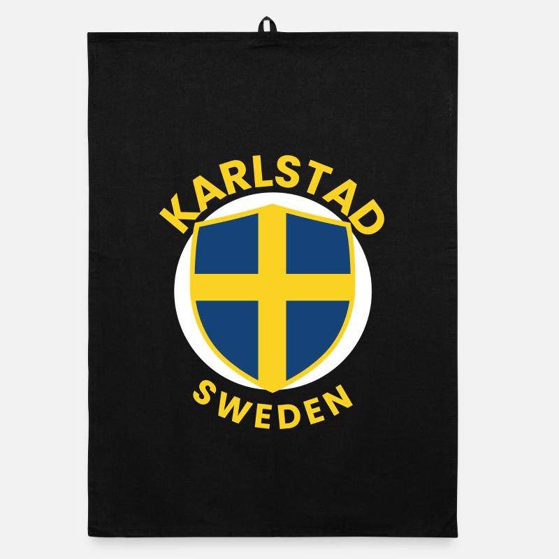 Conception de l’écu Karlstad Suède Torchon bio