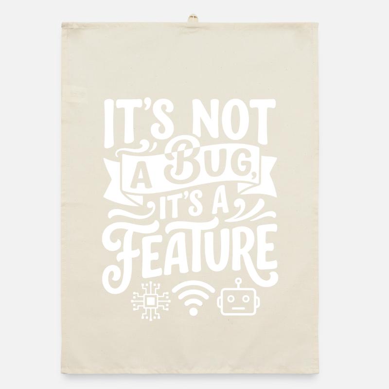 It's not a bug, it's a feature Organic dish towel