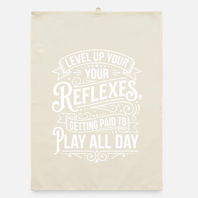 Level Up Your Reflexes Tee Organic dish towel