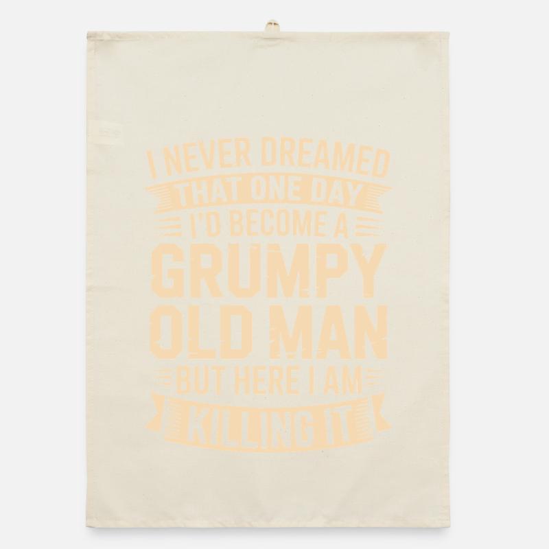 Grumpy Old Man Killing It Organic dish towel