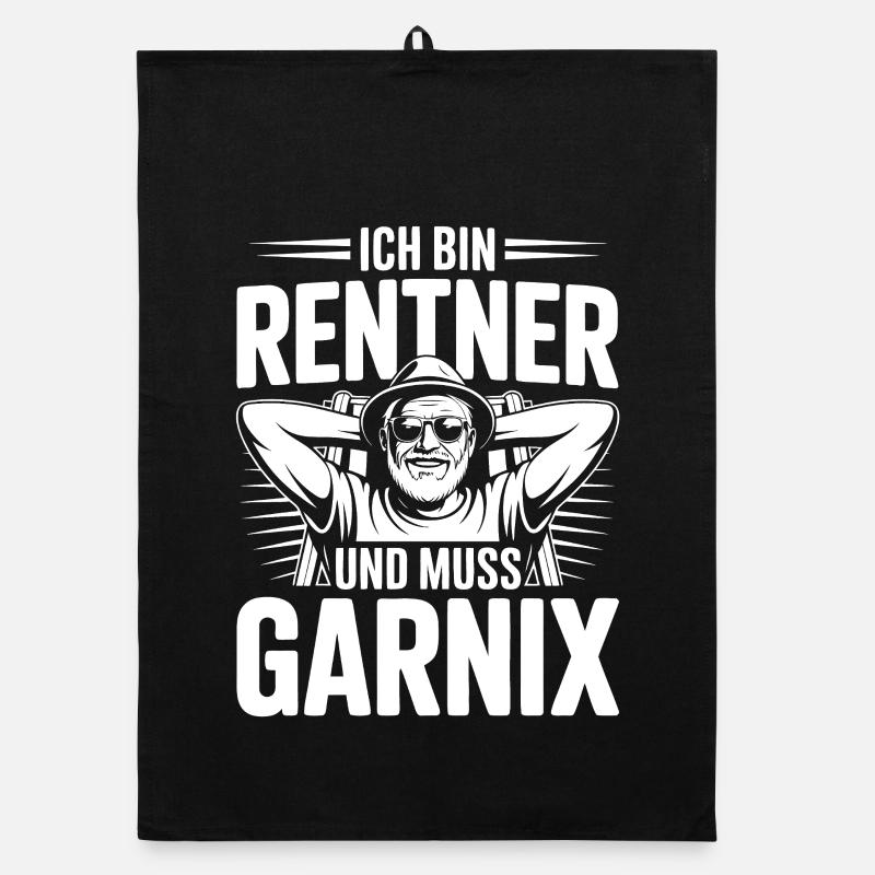 Ich bin Rentner Organic Geschirrtuch