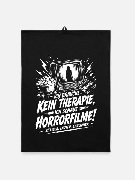 Real Life ist keine gute Grafik - Organic Geschirrtuch - Schwarz - Vorne