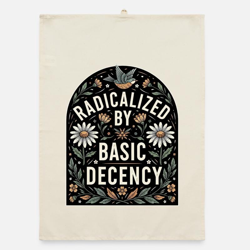 Flower Statement for Equality Fans Organic dish towel