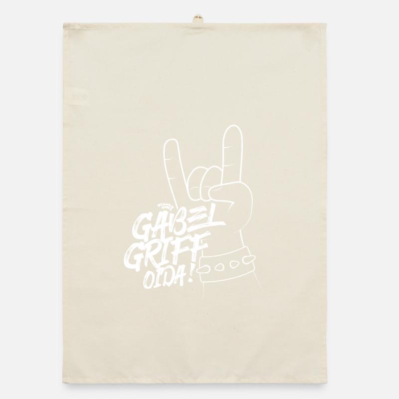 Knopf Harmonika - Gabelgriff Oida! | ZiachON! Organic Geschirrtuch