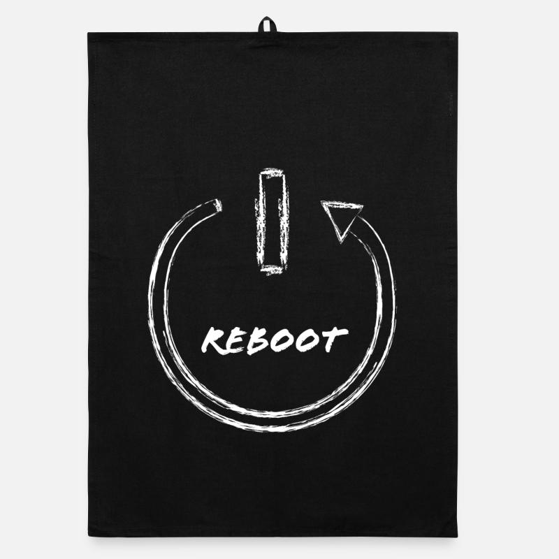 reboot - Kohleeffekt Organic Geschirrtuch