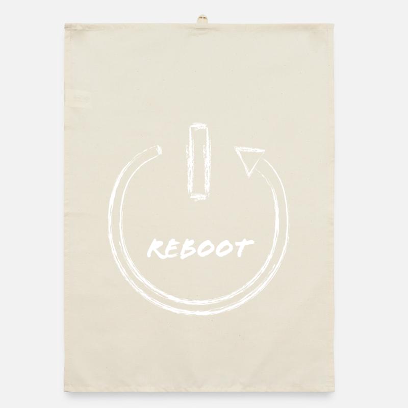 reboot - Coal Effect Organic dish towel