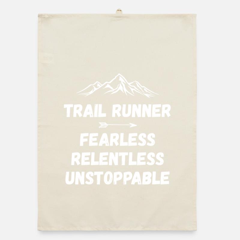 Trail Runner - Fearless. Relentless. Unstoppable. Organic dish towel