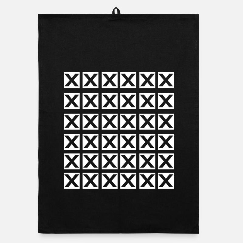 Cooles X-Grid-Design Organic Geschirrtuch