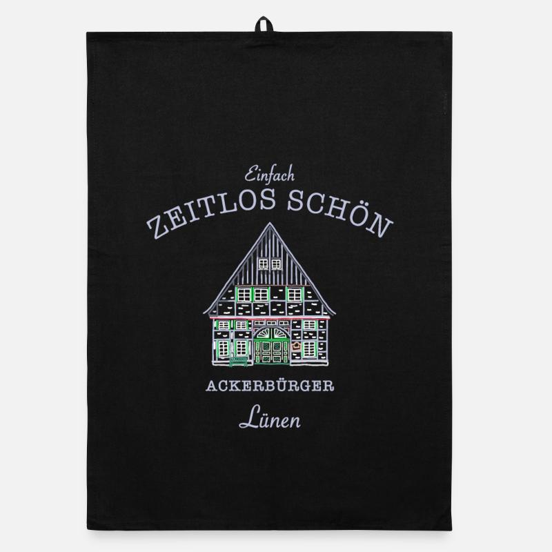 Lünen, kultiges Ackerbürgerhaus, Kreis Unna Organic Geschirrtuch