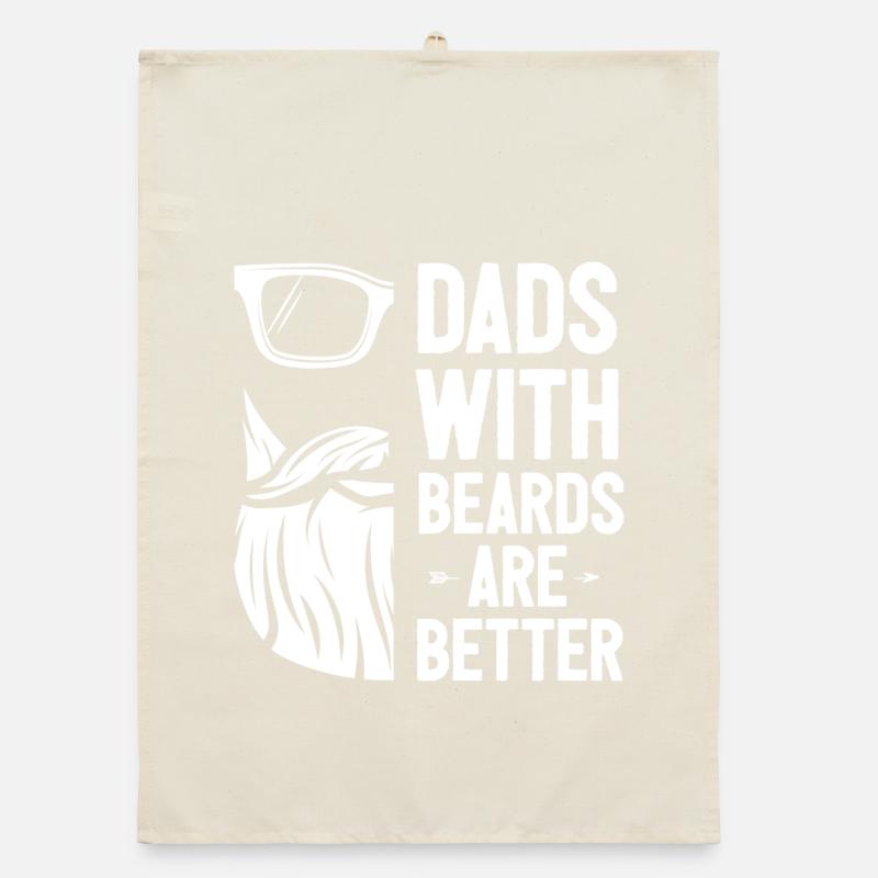 Väter mit Bärten sind besser Organic Geschirrtuch